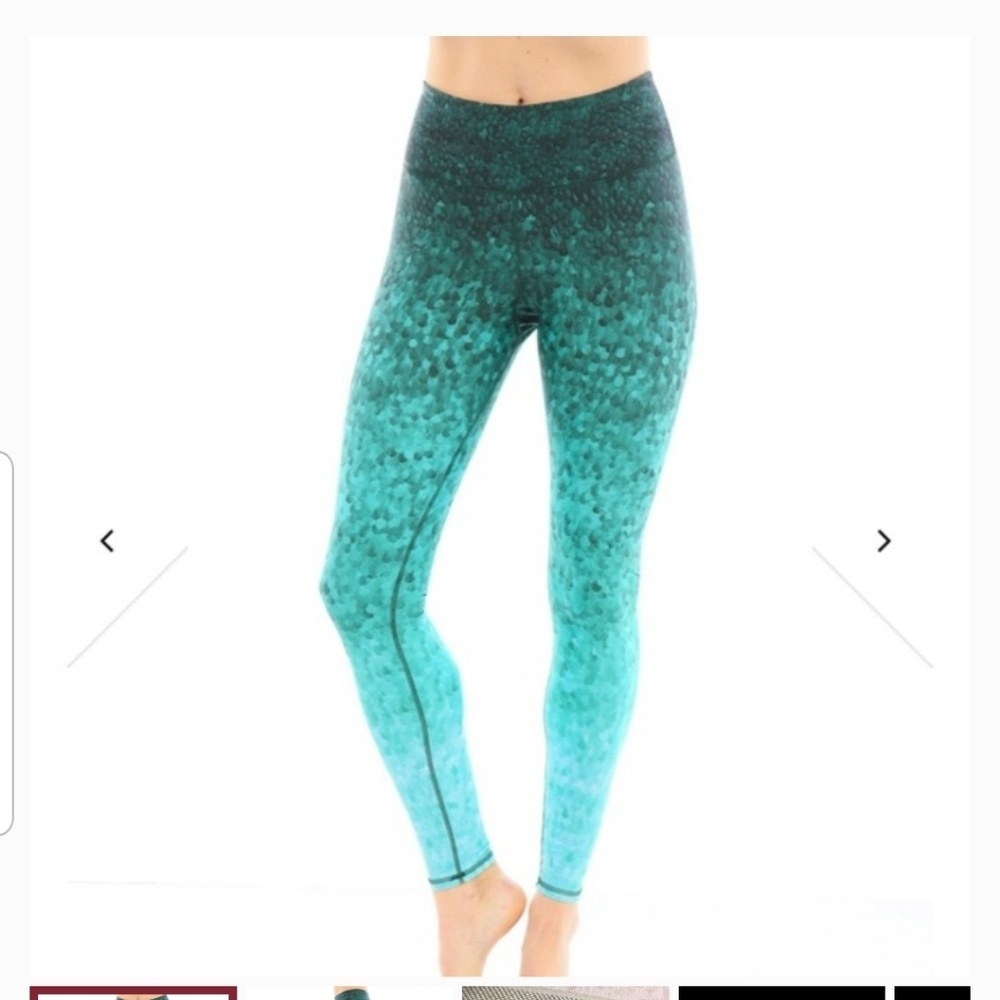 Okiino leggins full lenght green mermaid size not